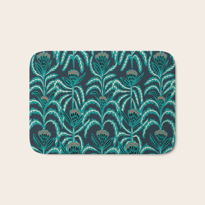 MAISEY TEAL Bath Mat Gallery Image 1