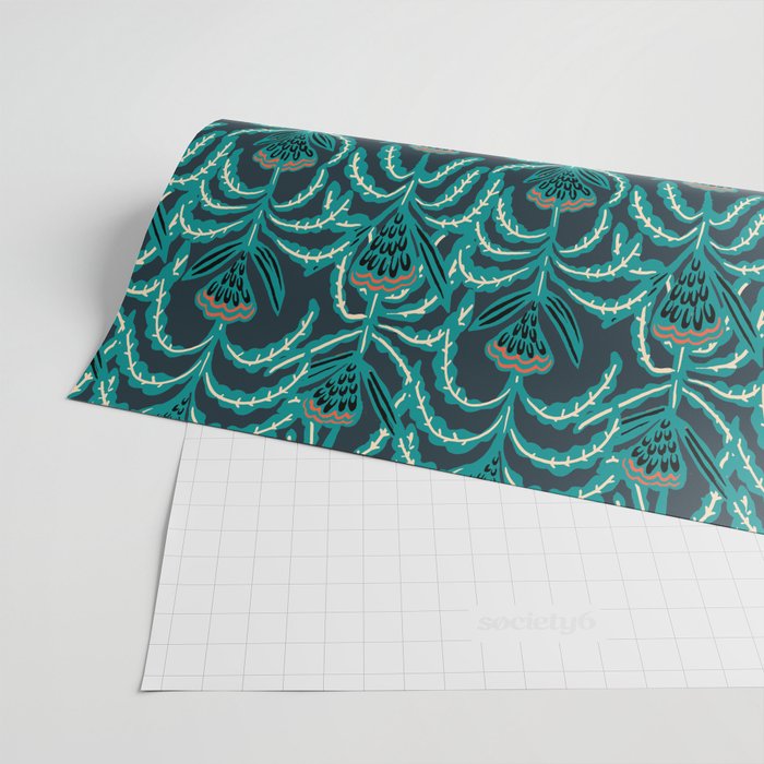 MAISEY TEAL Wrapping Paper Gallery Image 2