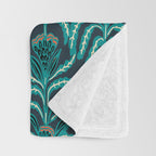 MAISEY TEAL Throw Blanket Gallery Image 3