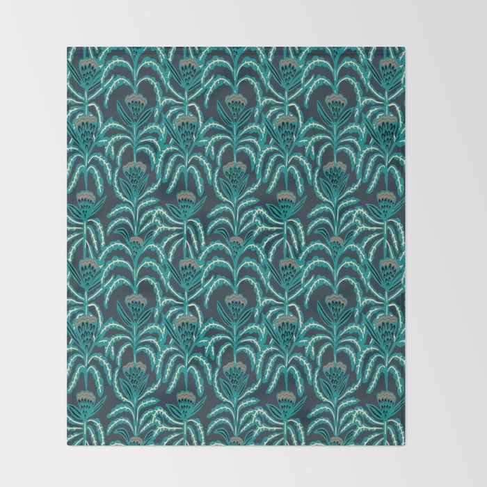 MAISEY TEAL Throw Blanket Gallery Image 2
