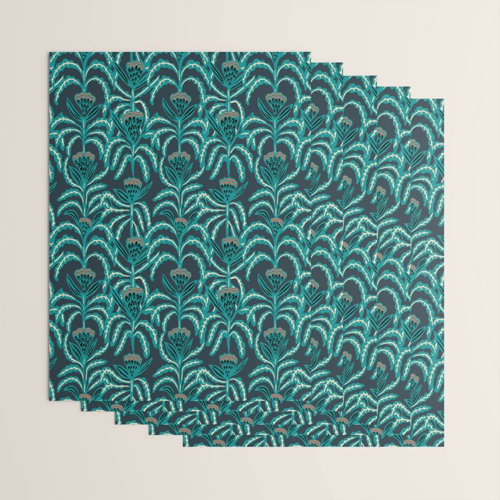 MAISEY TEAL Wrapping Paper Gallery Image 3