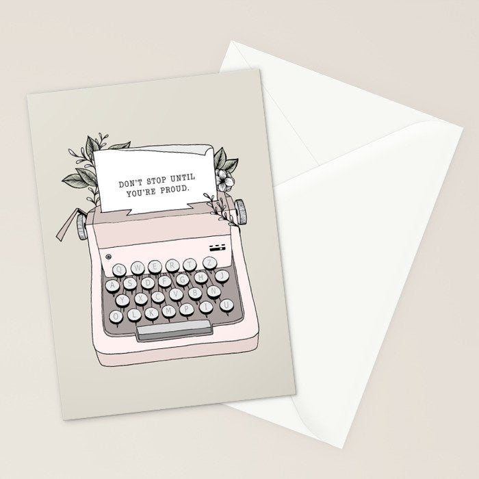 Don't Stop Stationery Card Gallery Image 2