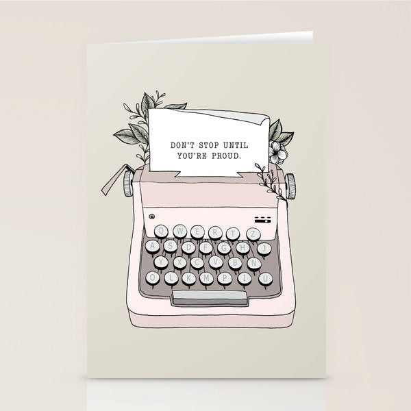Don't Stop Stationery Card Gallery Image 2