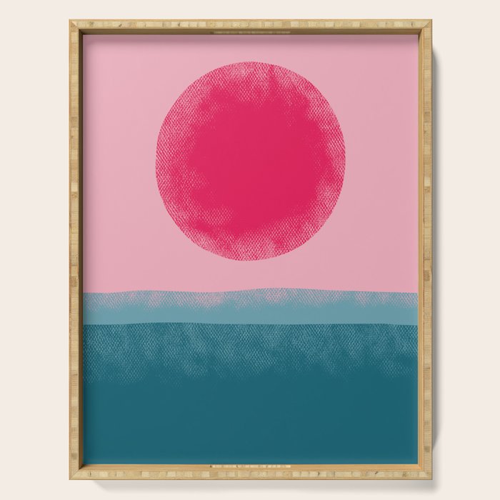 Pink Sun Serving Tray Gallery Image 1