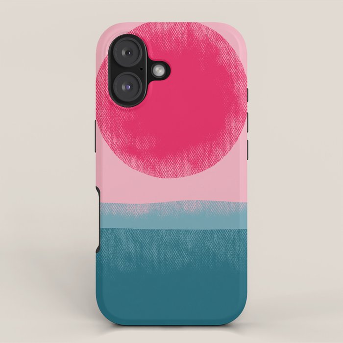 Pink Sun iPhone Case Gallery Image 1