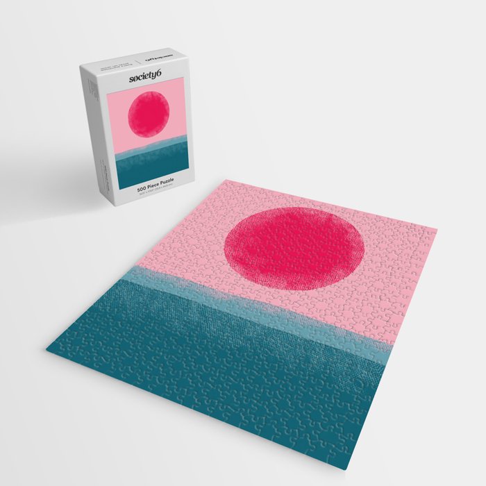 Pink Sun Jigsaw Puzzle Gallery Image 2