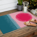 Pink Sun Outdoor Rug Gallery Image 2