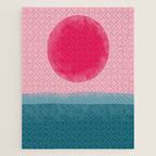 Pink Sun Jigsaw Puzzle Gallery Image 1
