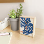 Blue Figurative Woman  Mini Art Print Gallery Image 2