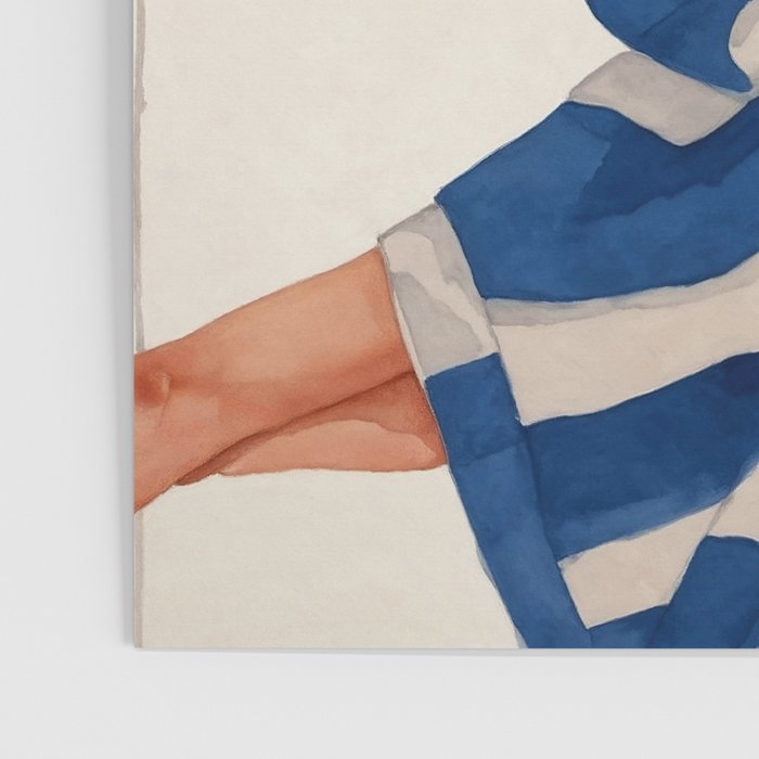 Blue Figurative Woman  Poster Gallery Image 3