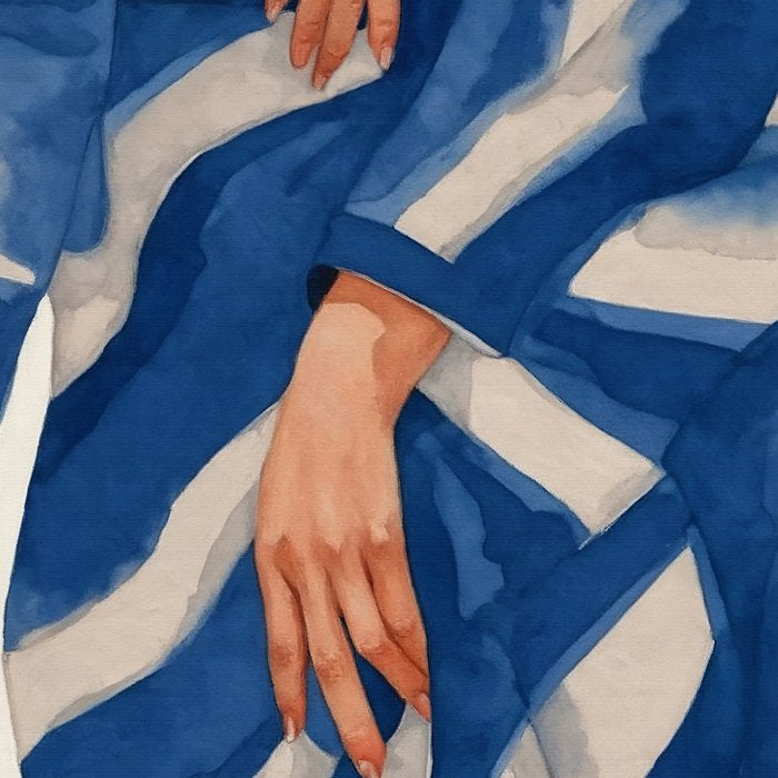 Blue Figurative Woman  Coffee Mug Gallery Image 2