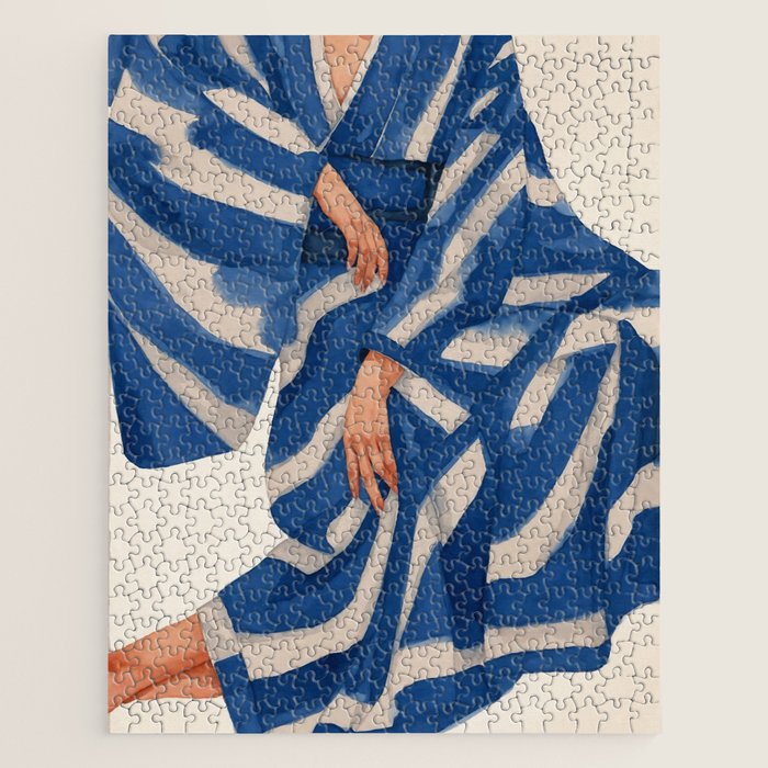 Blue Figurative Woman  Jigsaw Puzzle Gallery Image 1
