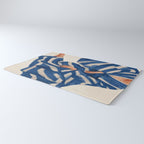 Blue Figurative Woman  Rug Gallery Image 3