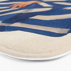 Blue Figurative Woman  Bath Mat Gallery Image 3