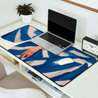 Blue Figurative Woman  Desk Mat Gallery Image 2