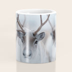 Reindeer in the Snow - Nordic Wildlife Photography Print Coffee Mug Gallery Image 4