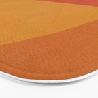 Retro Geometric Sunset Bath Mat Gallery Image 3