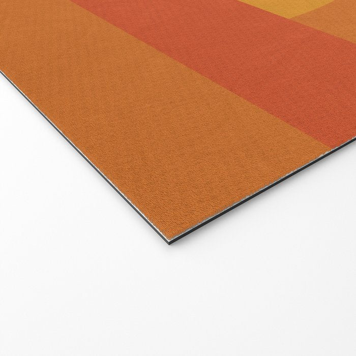 Retro Geometric Sunset Welcome Mat Gallery Image 2