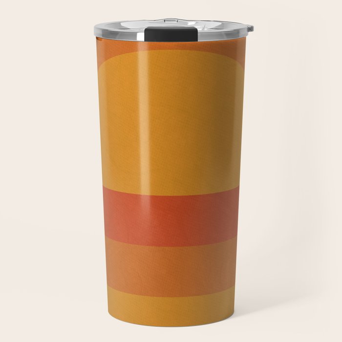 Retro Geometric Sunset Travel Mug Gallery Image 1
