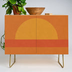 Retro Geometric Sunset Credenza Gallery Image 1