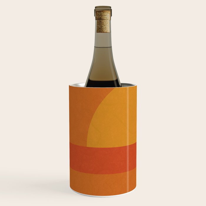 Retro Geometric Sunset Wine Chiller Gallery Image 2