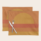Retro Geometric Sunset Placemat Gallery Image 1