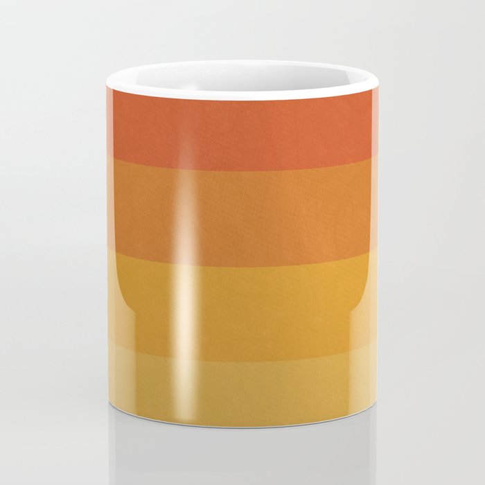 Retro Geometric Sunset Coffee Mug Gallery Image 4