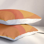 Retro Geometric Sunset Pillow Sham Gallery Image 3