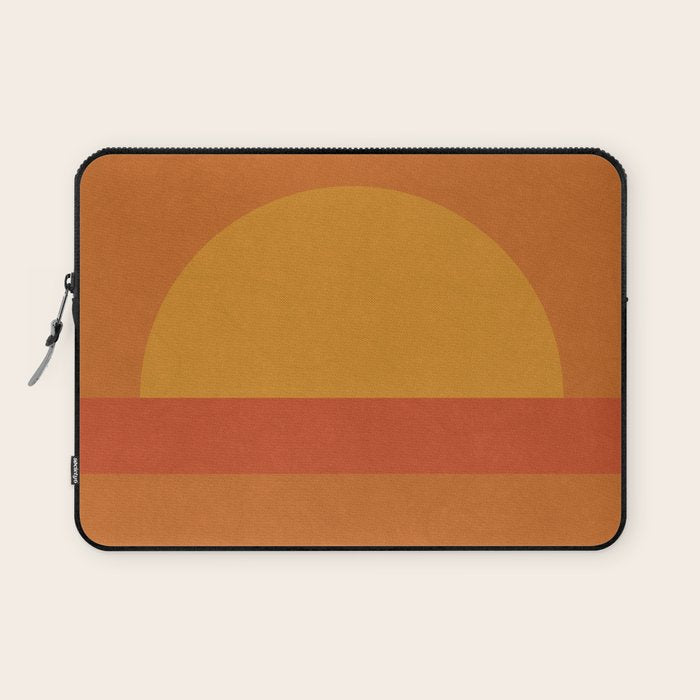 Retro Geometric Sunset Laptop Sleeve Gallery Image 1