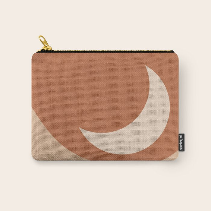 Moonrise Minimalism - Orange Carry All Pouch Gallery Image 1