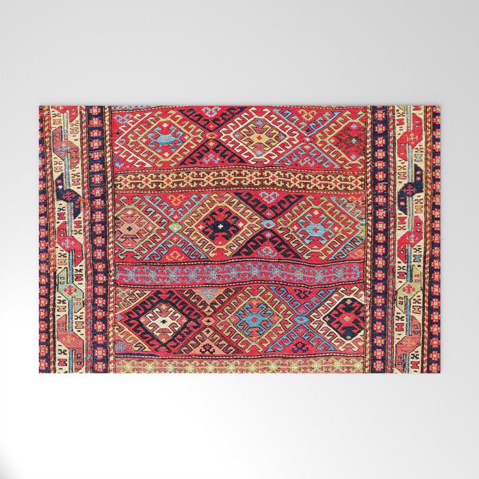 Shahsavan Azerbaijan Northwest Persian Bag Welcome Mat Gallery Image 1