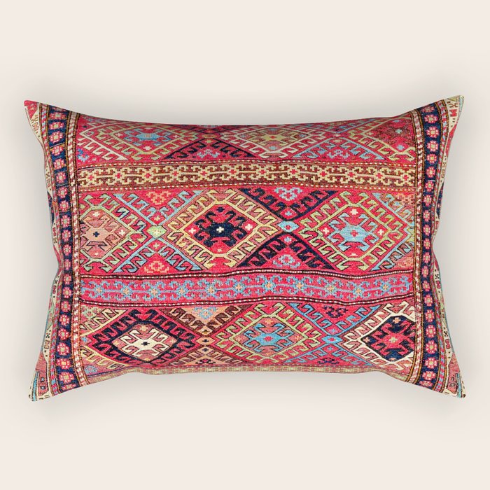 Shahsavan Azerbaijan Northwest Persian Bag Rectangular Pillow Gallery Image 2