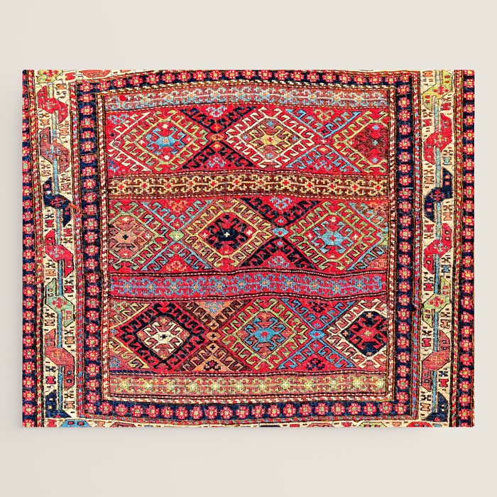 Shahsavan Azerbaijan Northwest Persian Bag Jigsaw Puzzle Gallery Image 1