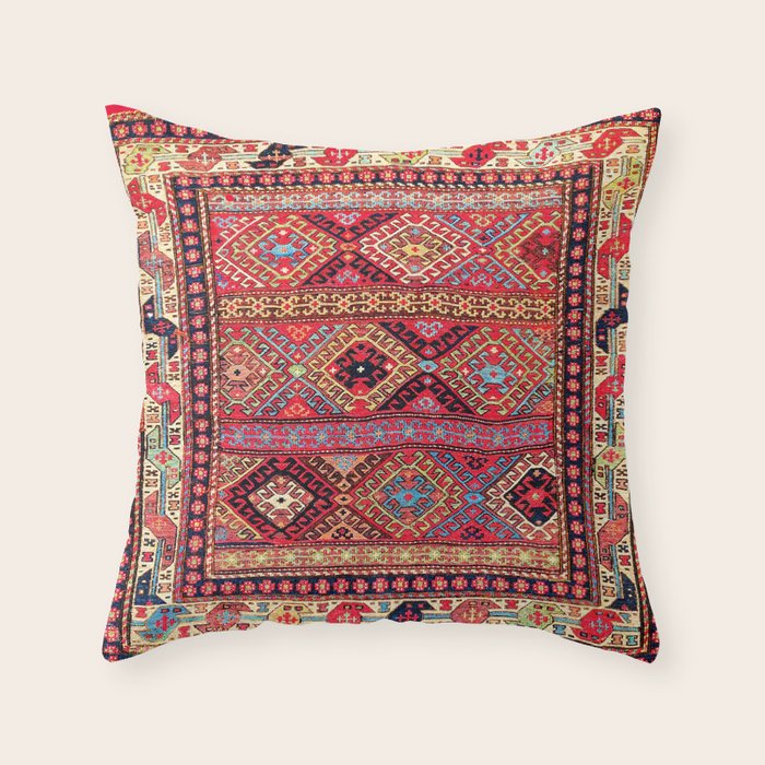Shahsavan Azerbaijan Northwest Persian Bag Throw Pillow