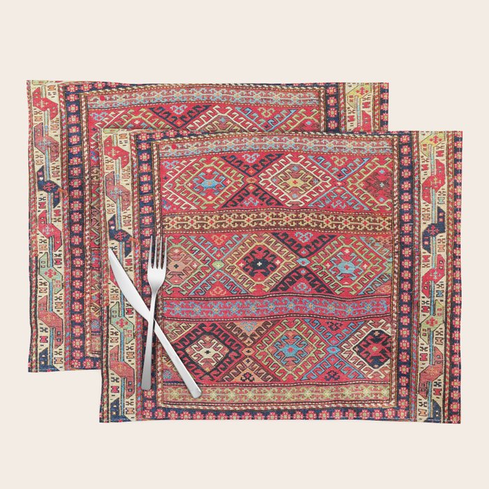 Shahsavan Azerbaijan Northwest Persian Bag Placemat Gallery Image 1