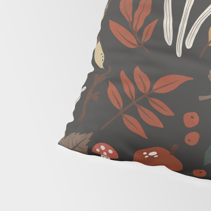 Dark autumnal mushrooms II Pillow Sham Gallery Image 4