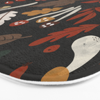 Dark autumnal mushrooms II Bath Mat Gallery Image 3