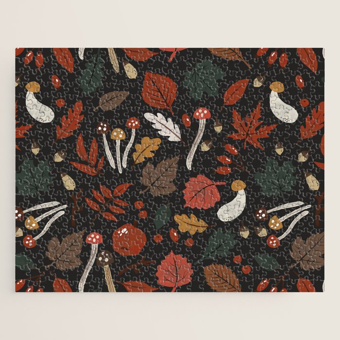 Dark autumnal mushrooms II Jigsaw Puzzle Gallery Image 1