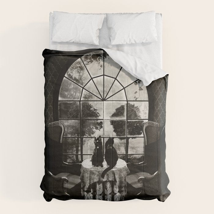 Room Skull B&W Comforter Gallery Image 6