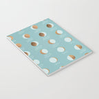 The Lunar Cycle â¢ Phases of the Moon â Copper & Robin's Egg Blue Palette Notebook Gallery Image 3