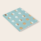 The Lunar Cycle â¢ Phases of the Moon â Copper & Robin's Egg Blue Palette Notebook Gallery Image 2