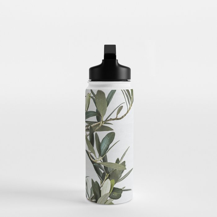 Green Olive Tree Leaves Photo | Botanical Spain Art Print Tenerife Island Nature Travel Photography Water Bottle Gallery Image 3