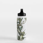 Green Olive Tree Leaves Photo | Botanical Spain Art Print Tenerife Island Nature Travel Photography Water Bottle Gallery Image 3