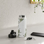 Green Olive Tree Leaves Photo | Botanical Spain Art Print Tenerife Island Nature Travel Photography Water Bottle Gallery Image 4