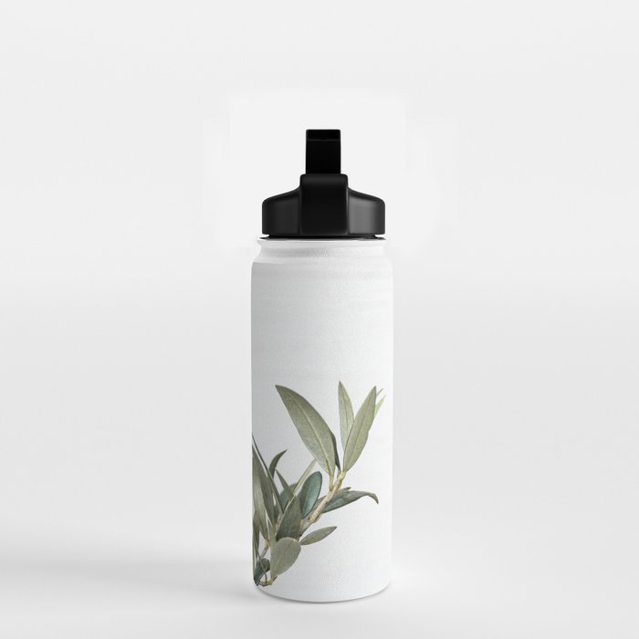 Green Olive Tree Leaves Photo | Botanical Spain Art Print Tenerife Island Nature Travel Photography Water Bottle Gallery Image 2