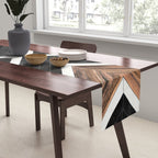 Urban Tribal Pattern No.1 - Concrete and Wood Table Runner Gallery Image 2