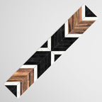 Urban Tribal Pattern No.1 - Concrete and Wood Table Runner Gallery Image 3