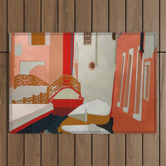 italy venice canale Outdoor Rug Gallery Image 1