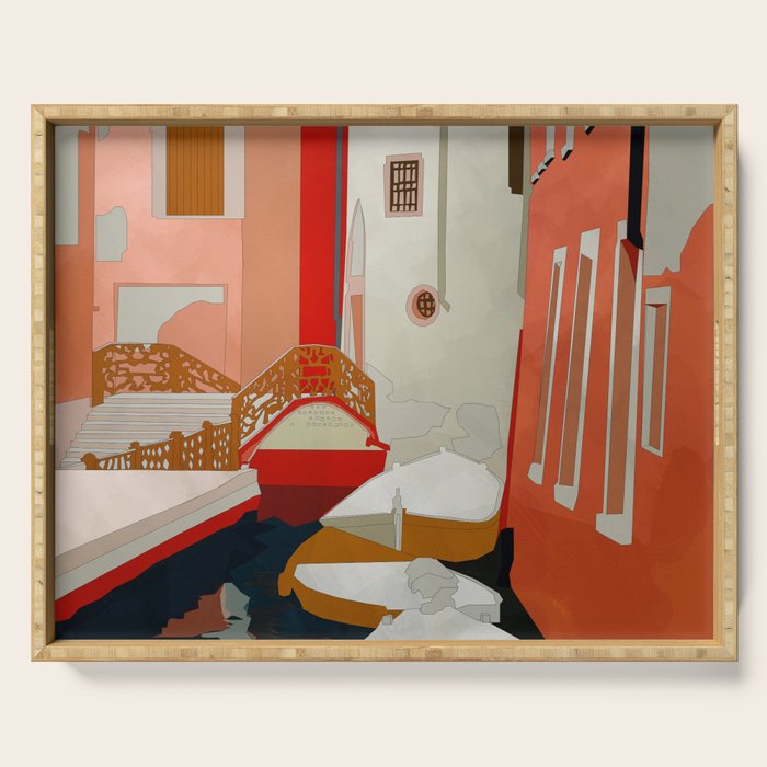 italy venice canale Serving Tray Gallery Image 1