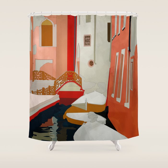 italy venice canale Shower Curtain Gallery Image 1